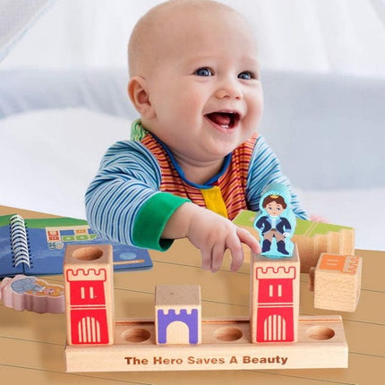 Extrokids Wooden Prince Save Princess Kids Building Blocks Puzzle Game - 48 Solutions of Puzzles Toy - EKT1585