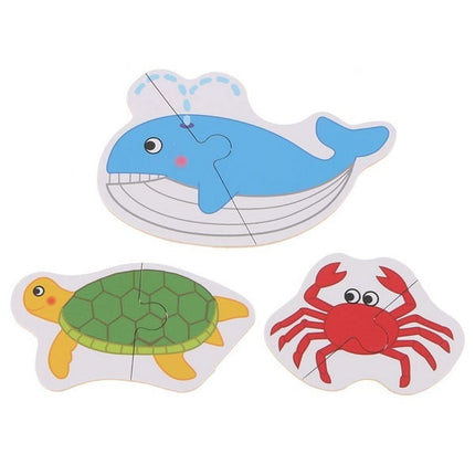 Extrokids Wooden shapes puzzle Infant Early Head Start Training Puzzle Cognitive Card Toy - EK1587