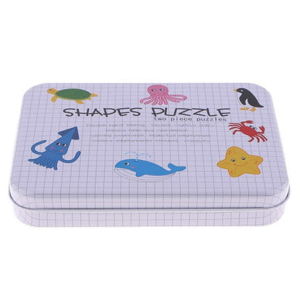 Extrokids Wooden shapes puzzle Infant Early Head Start Training Puzzle Cognitive Card Toy - EK1587