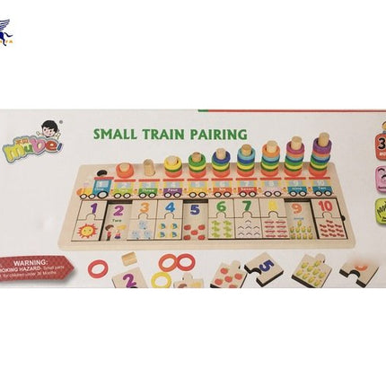 Extrokids Wooden small train pairing blocks Educational Toy - EKT1588