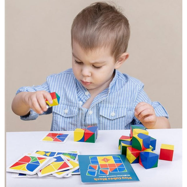 Extrokids Wooden pixy cubes block Toy - EKT1589