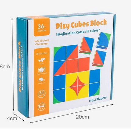 Extrokids Wooden pixy cubes block Toy - EKT1589