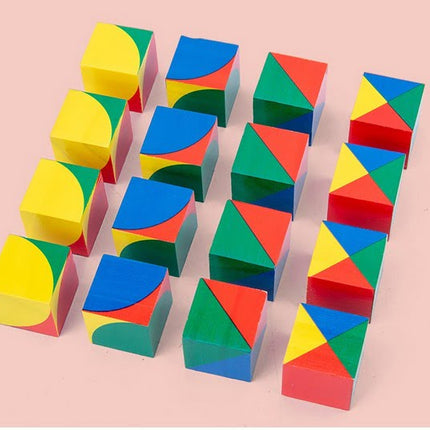 Extrokids Wooden pixy cubes block Toy - EKT1589