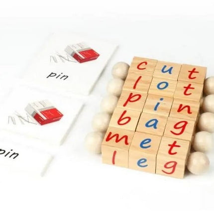 Extrokids Wooden alphabet cube Apple picking game kindergarden childrens cognitive digital teaching
