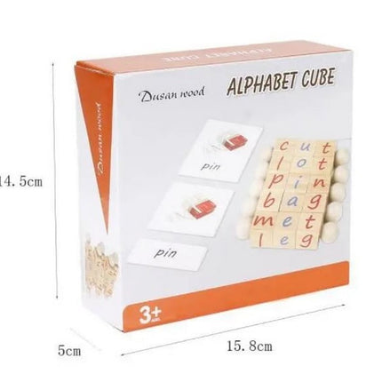Extrokids Wooden alphabet cube Apple picking game kindergarden childrens cognitive digital teaching