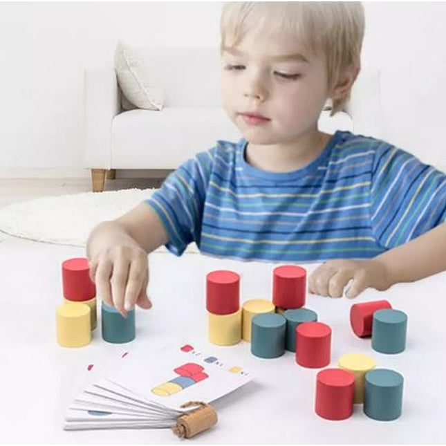 Extrokids Wooden Magic Block Round - EKT1595