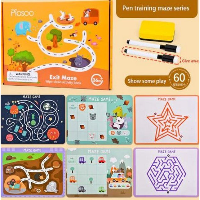 Extrokids Wipe and Clean Activity - Exit Maze - EKT1600