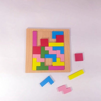 Extrokids Wooden Building Blocks Puzzle - EK1610