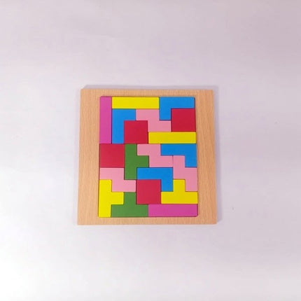 Extrokids Wooden Building Blocks Puzzle - EK1610