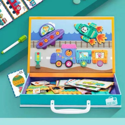 Extrokids Life Learning Magnetic Puzzle Theme-- The Busy Traffic - EK1627