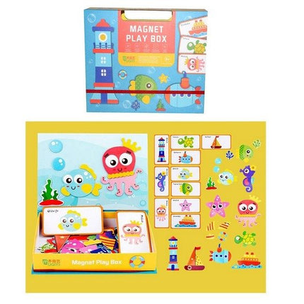 Extrokids Magnetic Puzzle Box Book - Ocean - EK1628