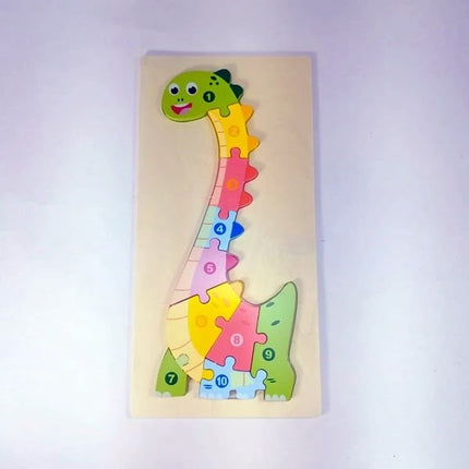 Extrokids Wooden Puzzle Board Toy Dinosaur - EK1649