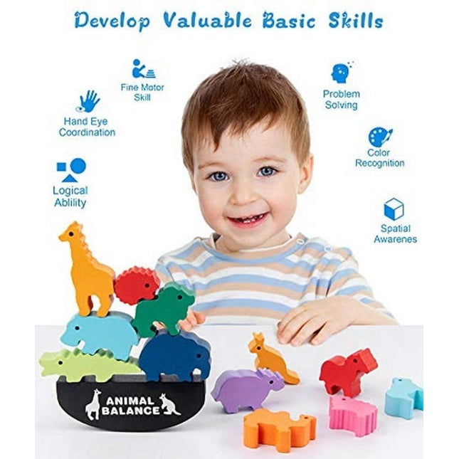 Extrokids Wooden Animal Balance Game - EK1660