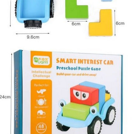 Extrokids Wooden Smart Interest Car - EKT1664