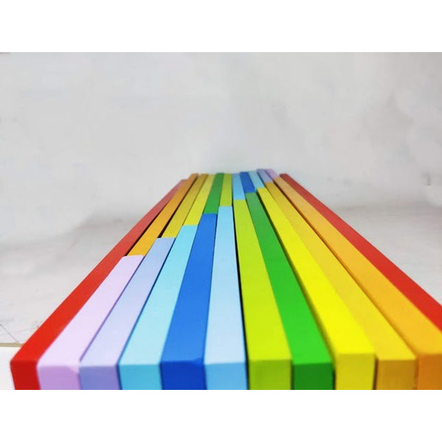 Extrokids 11 Pc Wooden Rainbow Plank - EKT1671