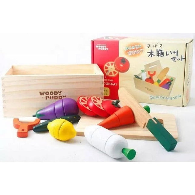 Extrokids Wooden Montessori Education Early Vegtable Magnet Play Set - EKT1694