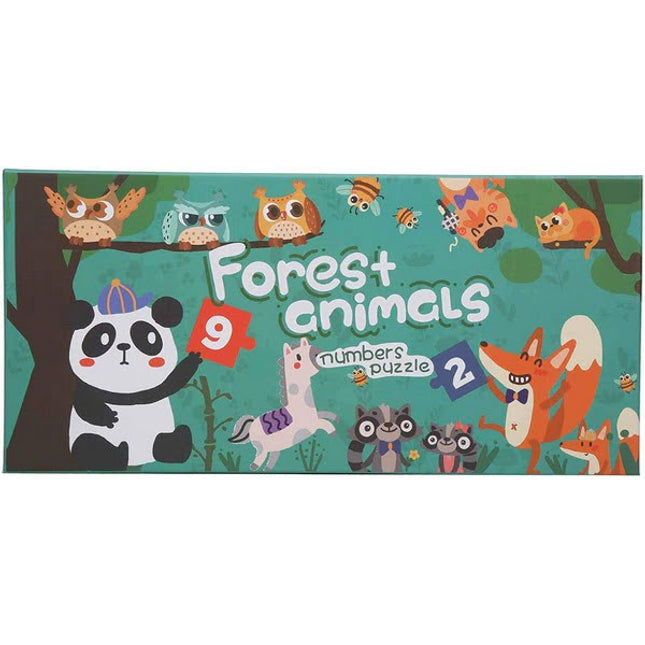 Extrokids Wooden Toddlers Forest Animals Number Puzzle - EK1703