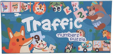 Extrokids Wooden Toddlers Traffic Number Puzzle - EK1704