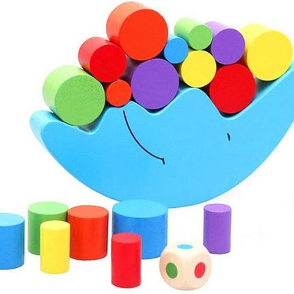 Extrokids Wooden Moon Shaped Constructional Buliding Balancing Game - EKT1715