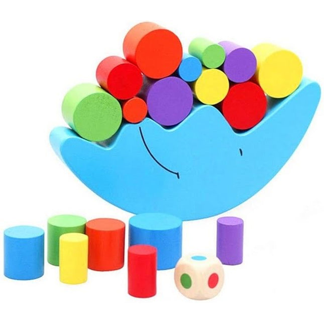 Extrokids Wooden Moon Shaped Constructional Buliding Balancing Game - EKT1715