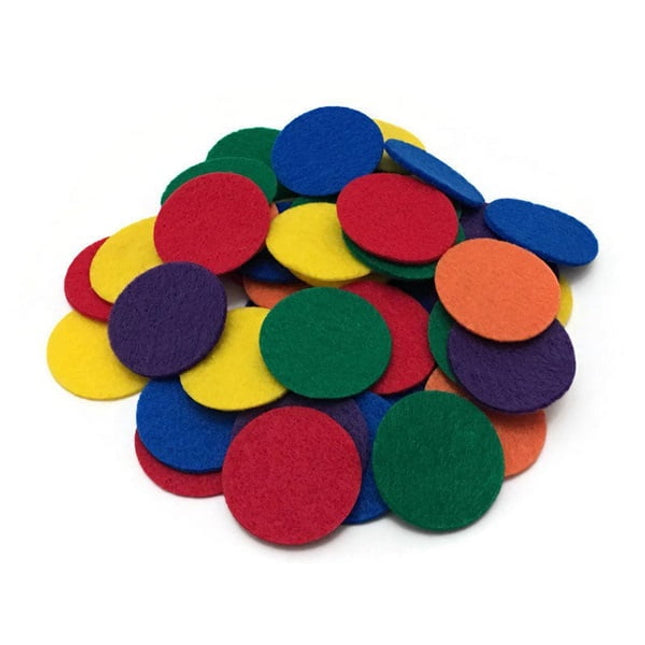 Extrokids Wooden Kids Mini Circular Blocks Toys Set Coloured Blocks - EKT1722