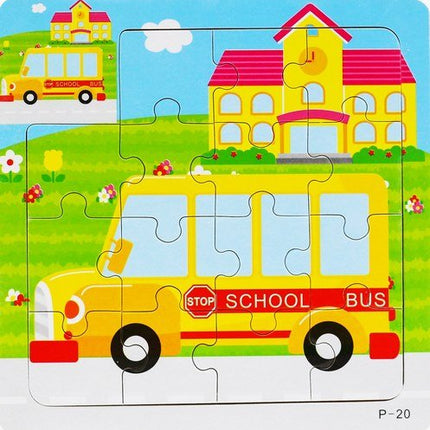 Extrokids Wooden 9 Pcs of Montessori Jigsaw Puzzle - EK1762