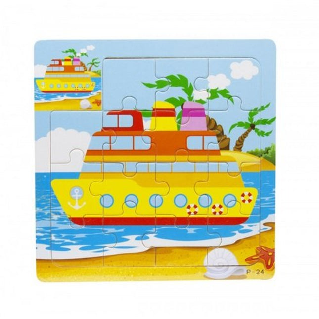 Extrokids Wooden 9 Pcs of Montessori Jigsaw Puzzle - EK1765
