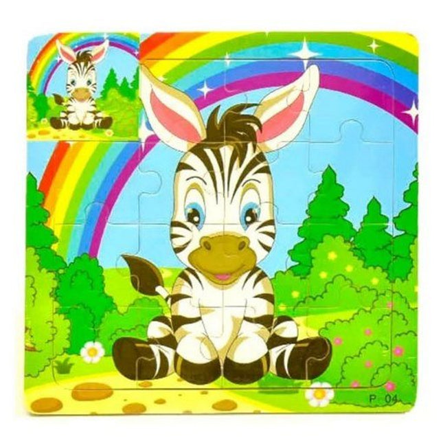 Extrokids Wooden 9 Pcs of Montessori Jigsaw Puzzle - EK1772