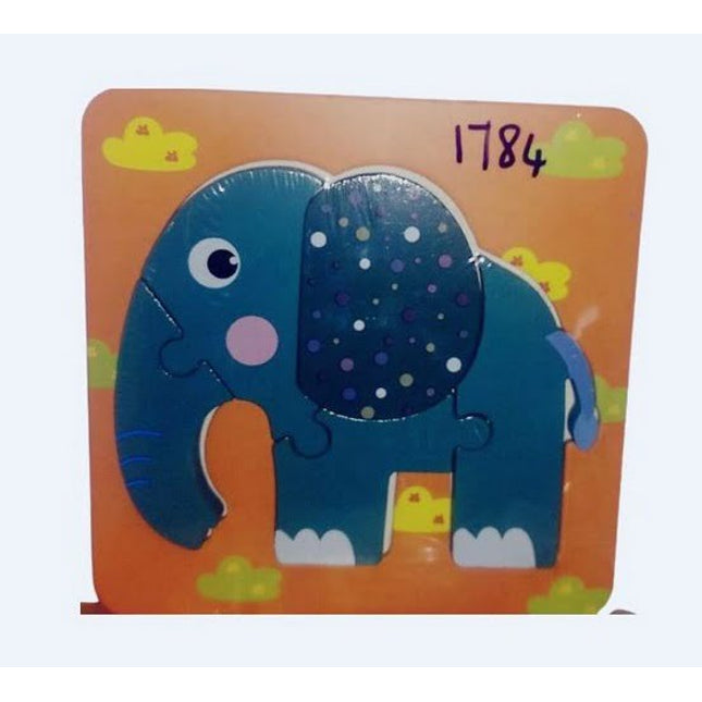 Extrokids Wooden Montessori Learning 3D Elephant Puzzle - EKT1784