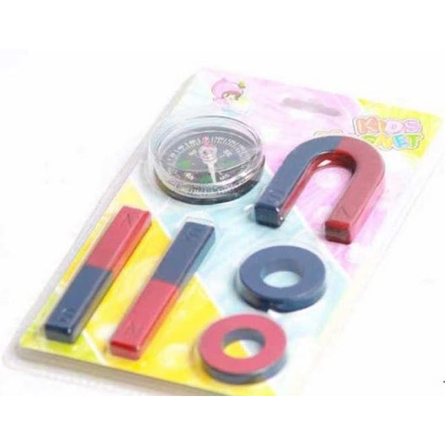 Extrokids Educational Magnet Game With Compass 6PCS - EKT1798