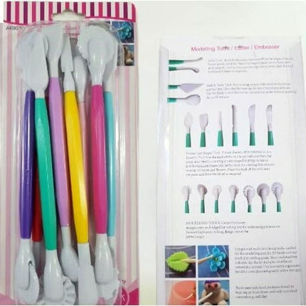 Extrokids New 9 in 1 Double Ended Decorating Craft & Clay Modelling Plastic Tool Kit - EKC1841