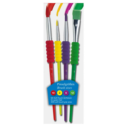 Extrokids Colorful brush set with handle Gripper - EKC1847