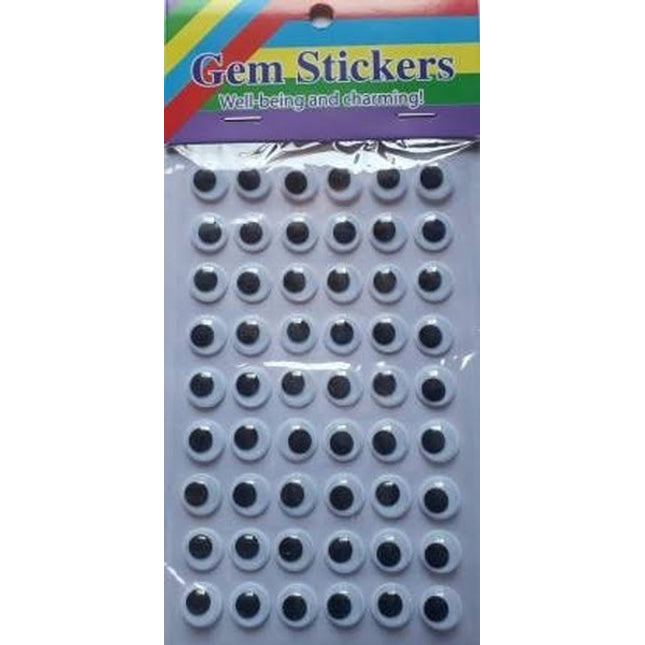 Extrokids Google Eyes Sticker Round Shape 1 CM - EKC1857