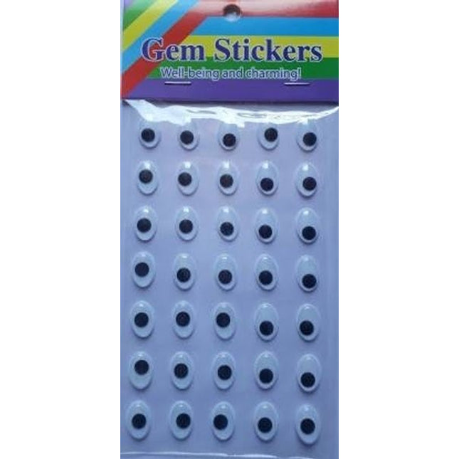 Extrokids Google Eyes Sticker Oval Shape 1 CM - EKC1858