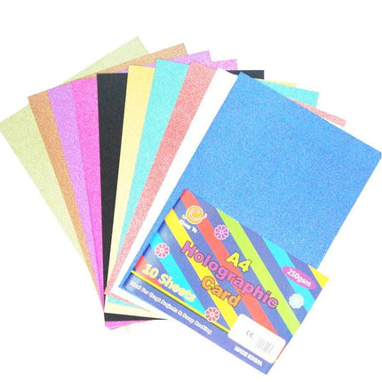 A4 Holographic Card - 250 Gsm - 10 sheets - Printed Design - EKC0206