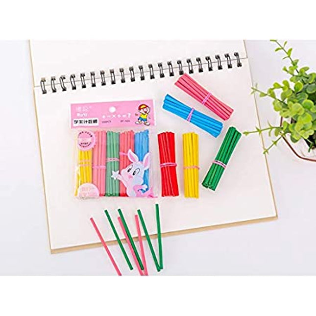 WOOD COLOR ROUND STICK F-02 8 CM *0.3CM - EKC1954