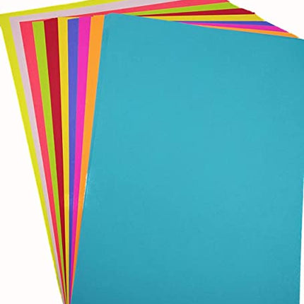A4 BRIGHT NEON COLOR CARD 50 SHEETS 8.5X11 - EKC1960