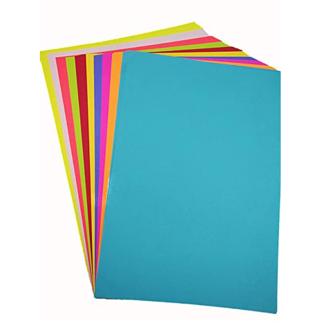 A4 BRIGHT NEON COLOR CARD 50 SHEETS 8.5X11 - EKC1960