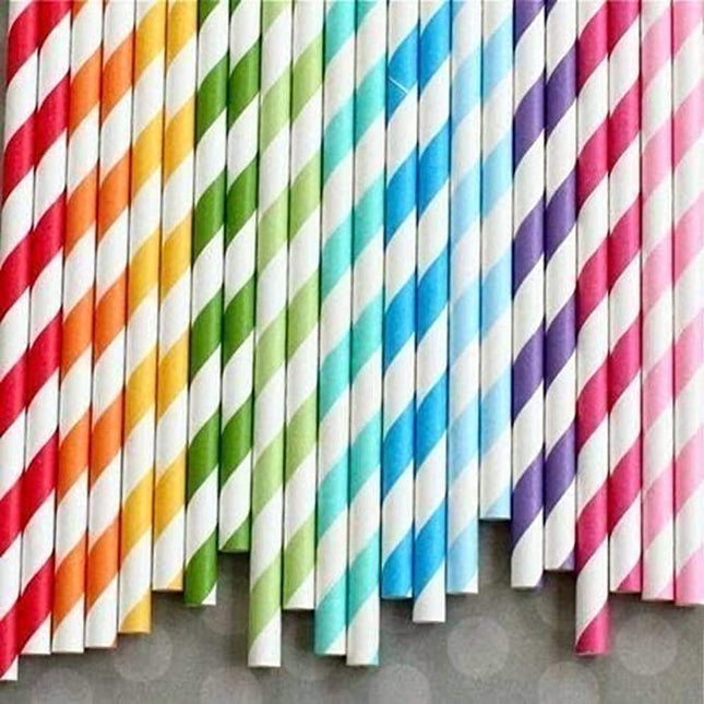 PAPER STRAW ZIGZAG 25PCS (MG397) - EKC1978