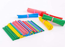 Load image into Gallery viewer, Wooden sticks - color - round - 100 sticks - EKC1979
