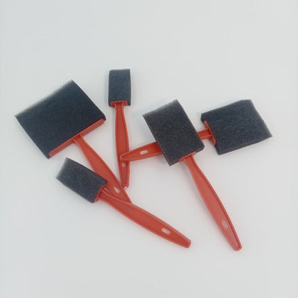 Black Sponge Set - Plastic handle - 5 Pc - EKC2010