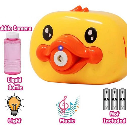 Extrokids Duck Model Portable Bubble Maker with 2 Bubble Solutions - EKH0104