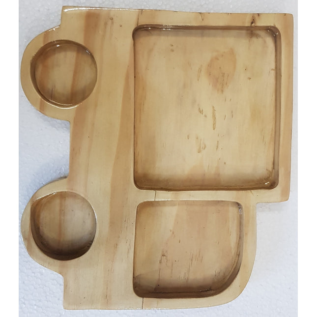 Extrokids Wooden For Children Car Shaped Kids Tray - EKH0117