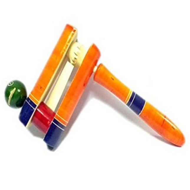 Extrokids Noisy Ratchet Wooden Rattle Toy for New Born Kids - EKIT0047