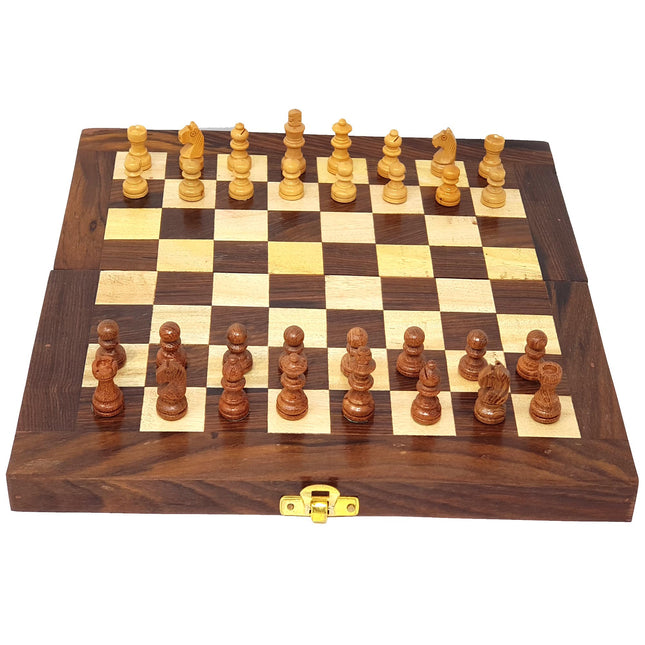 Extrokids 10 Inch magnetic Wooden Chess Board Game - EKIT0066