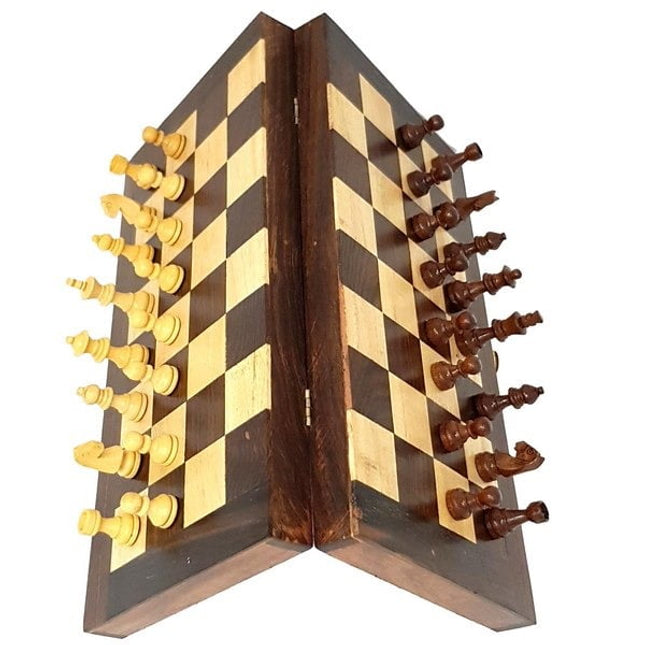 Extrokids Wooden 12 Inch Magnetic Chess Board - EKIT0067