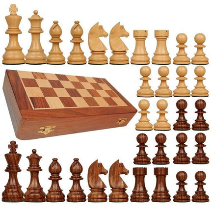 Extrokids Wooden 12 Inch Magnetic Chess Board - EKIT0067