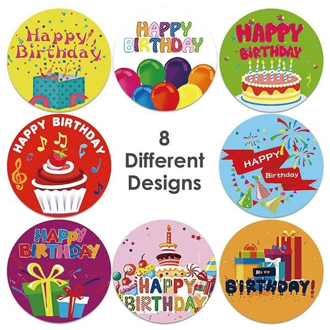 Happy Birthday Stickers Scrapbooking Stickers Seal Labels