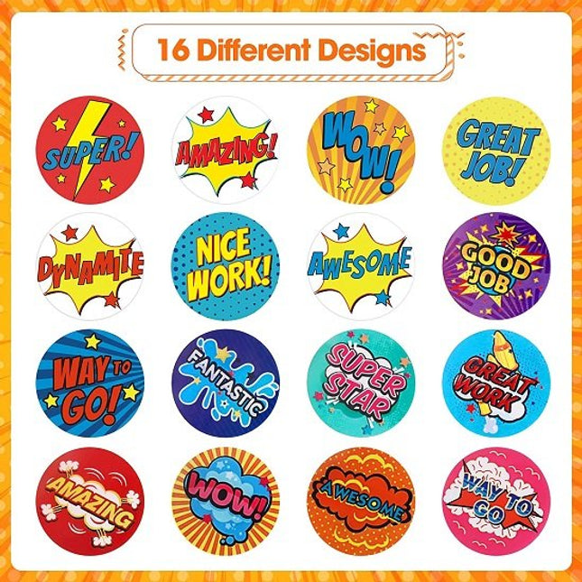 Classroom Reward Stickers Student Praise Stickers, Motivational Teacher Stickers for Elementary Students Encouragement Stickers