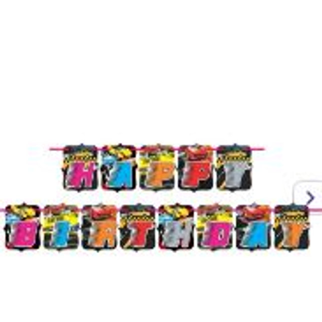 Happy Birthday banner - Racing Cars - EKPS0020